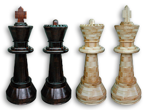 Набор шахматных фигур в рост человека